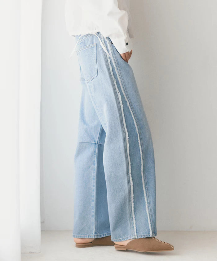 Side Fringe Curve Denim