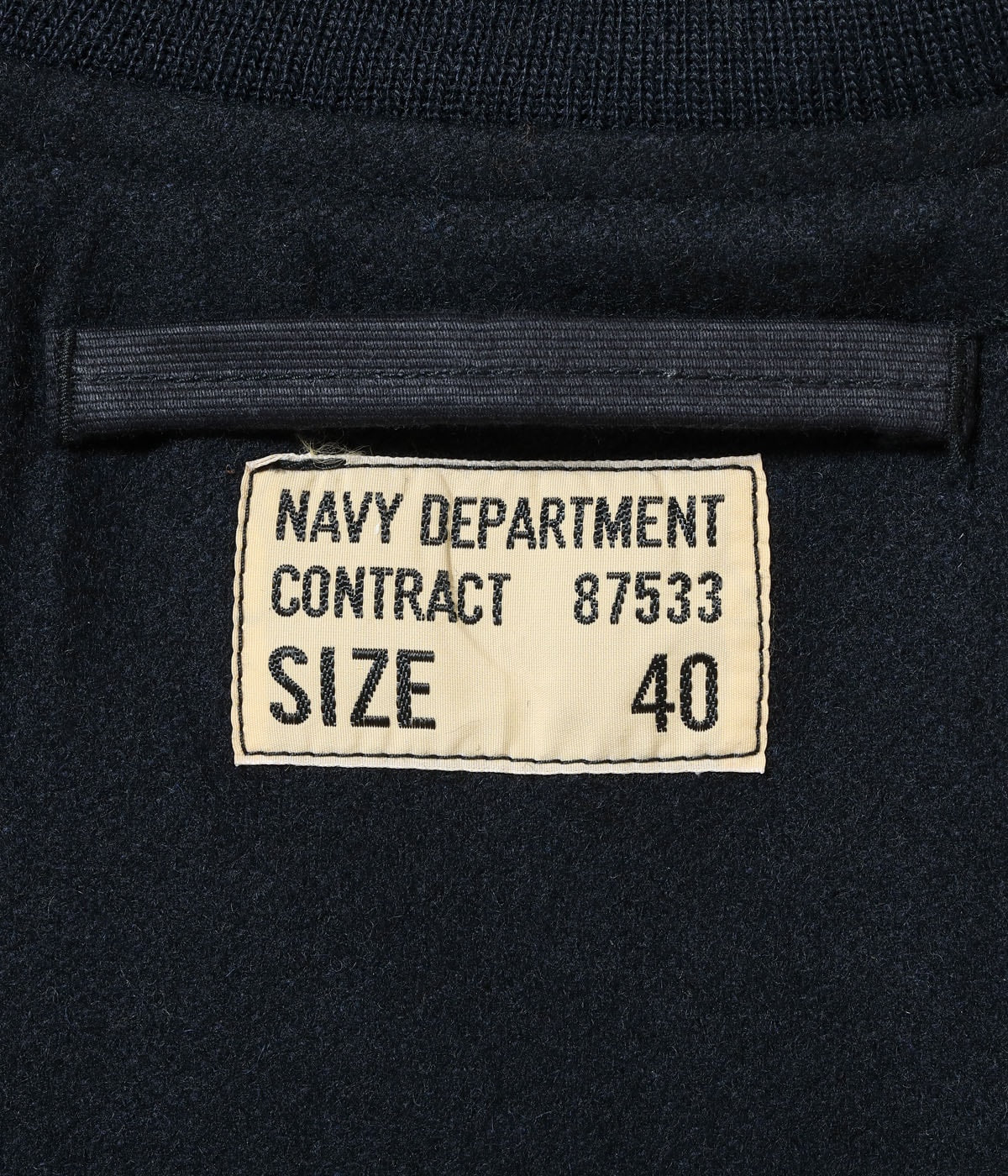 JACKET, DECK ZIP ���CONTRACT 87533���