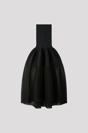 POTTERY HS LUCENT GLITTER STRAPLESS DRESS