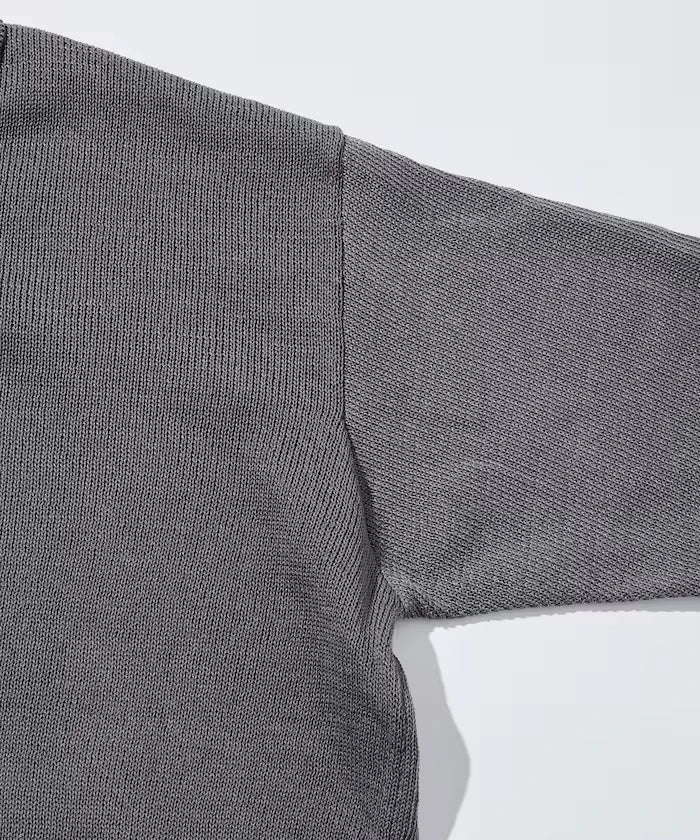 Sheer Knit Polo Shirt & Cotton T-Shirt Layered Set
