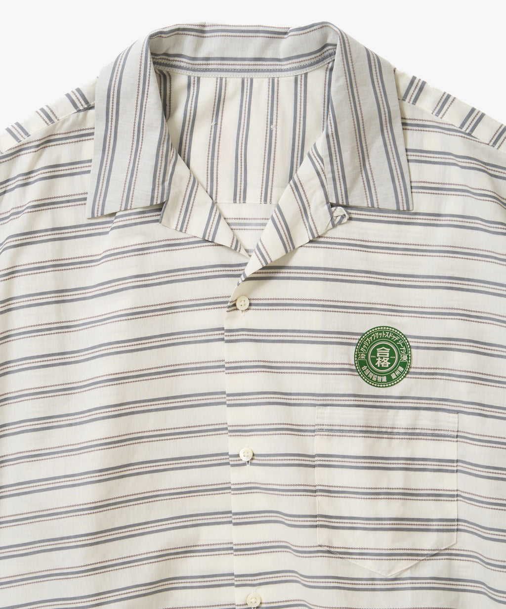 banshu ori ribbed shirts horizontal stripes