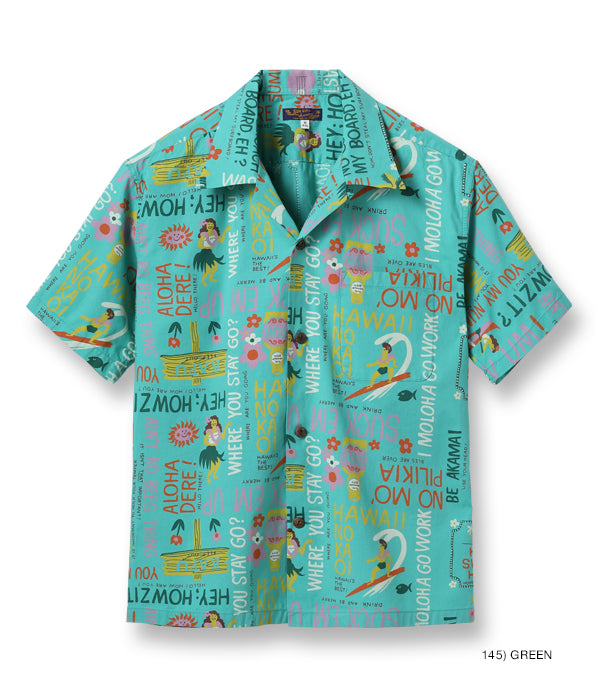 COTTON CAMBRIC OPEN SHIRT “HALE SWEET HALE”