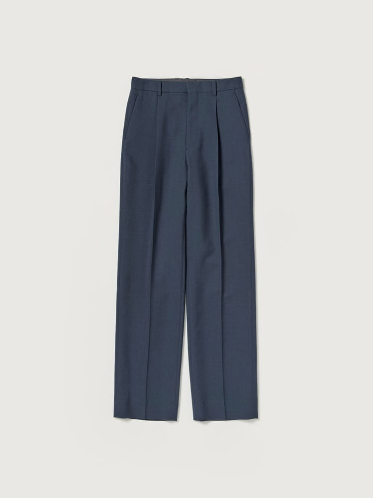 TENSE WOOL DOUBLE CLOTH SLACKS