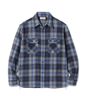 FICTION ROMANCE HERRINGBONE TWILL CHECK WORK SHIRT