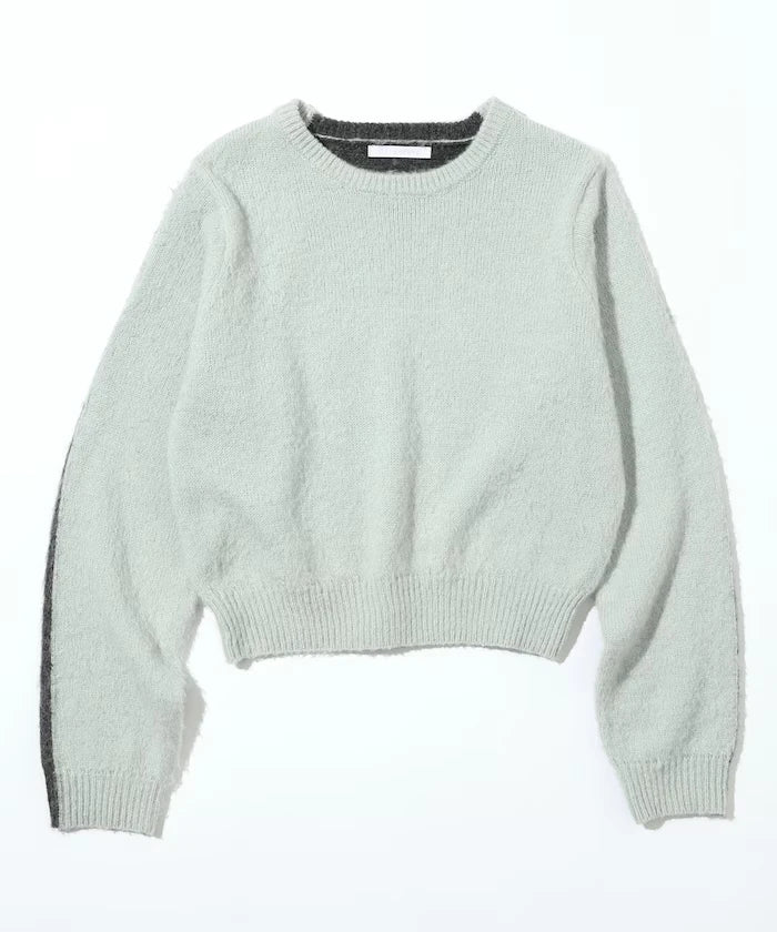 Alpaca Blend Bicolor Knit Pullover