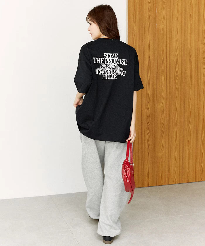 <Functional Material> PROMISE Cat Print T-Shirt Limited Release