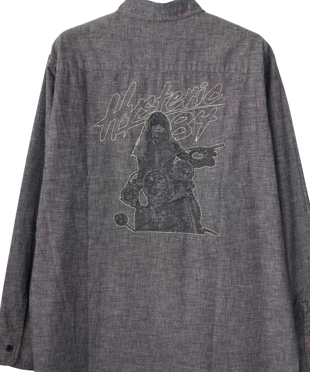 LET’S GO CRAZY Embroidered Western Shirt