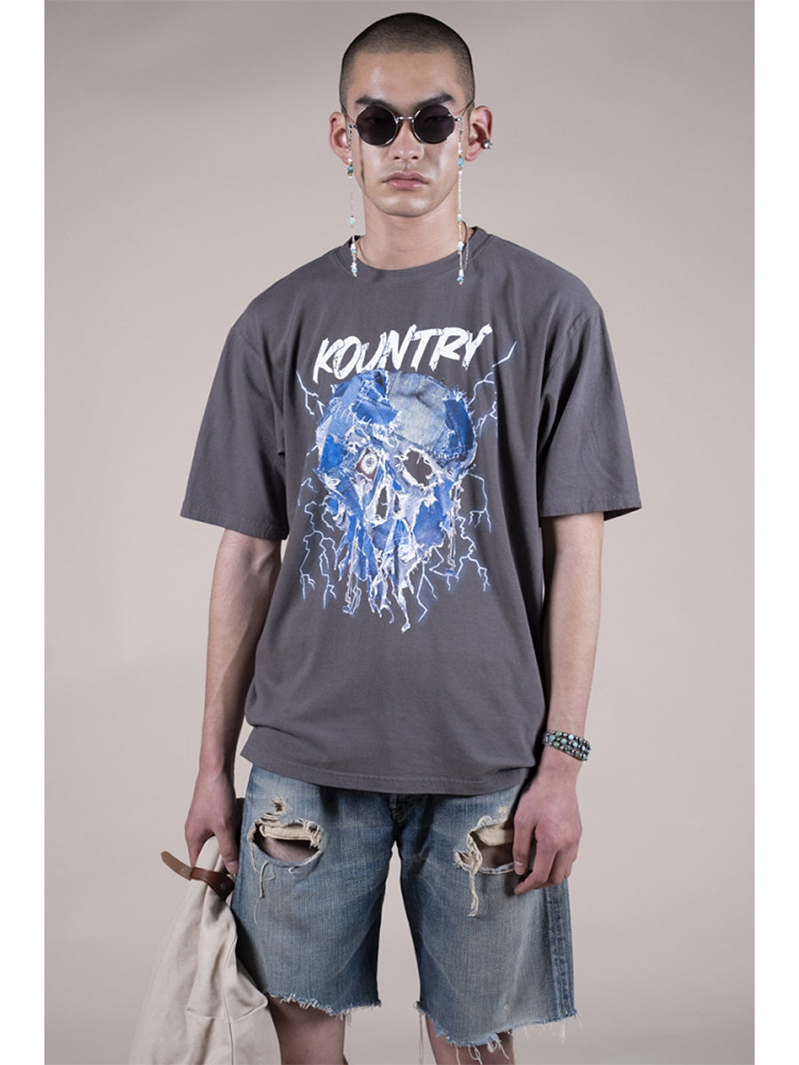 20/- Jersey Crew T (Denim Face pt)