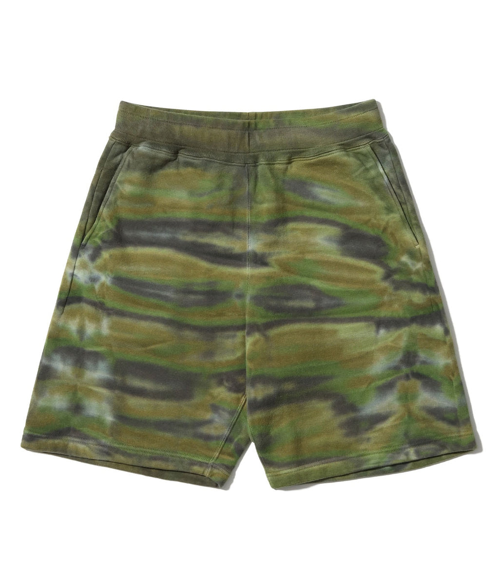 Tie Dye Camouflage Sweat Shorts