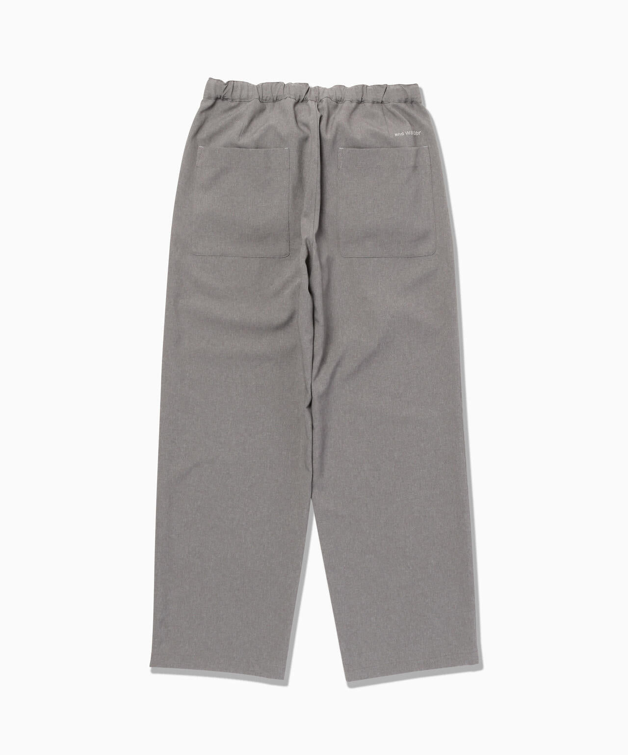PE melange twill wide pants