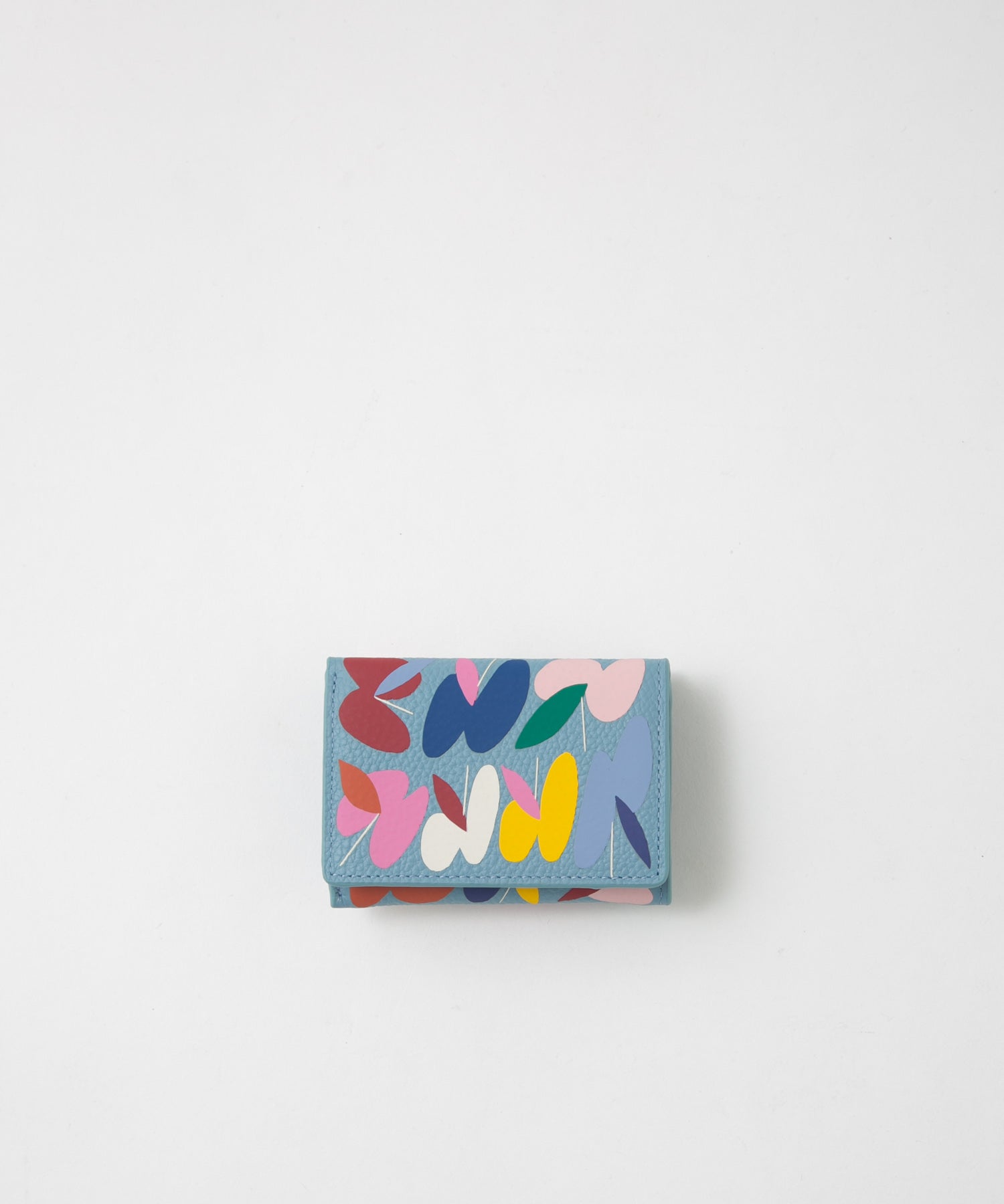 SHOGO SEKINE Collaboration Tri-fold Wallet Light Blue SMO-SKN#36