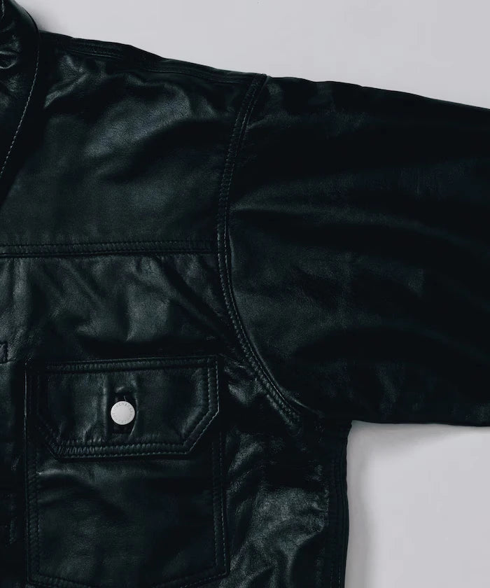 Leather Jacket TYPE-1 / Water-Repellent Leather / Cowhide