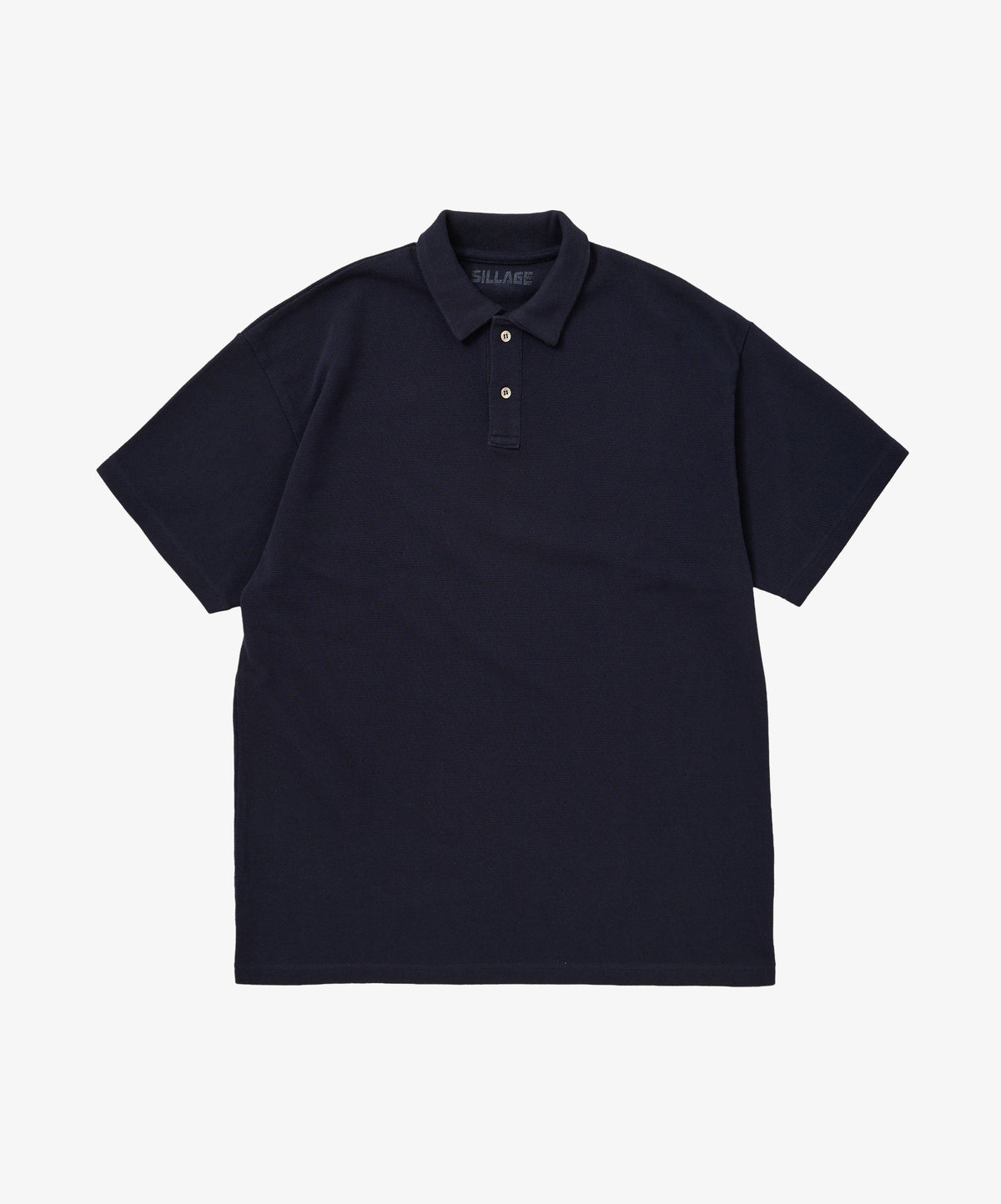 twisted pique polo navy