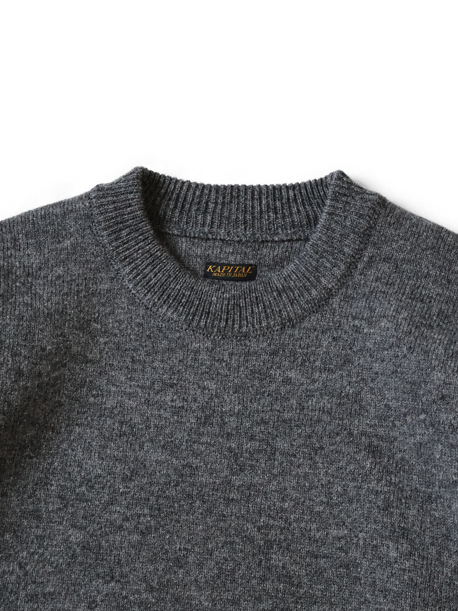 7G Wool Wind Pen BIG Crew Sweater