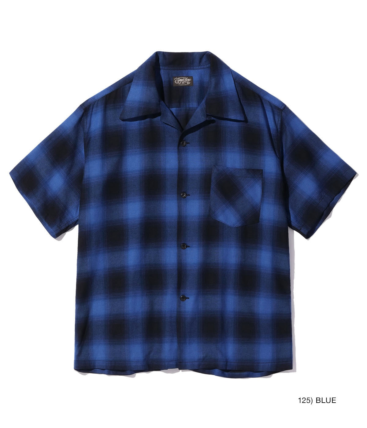 RAYON OMBRE CHECK OPEN SHIRT