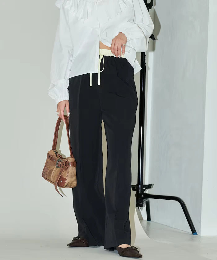 West Shearing Panel Easy Slacks Pants Limited Edition