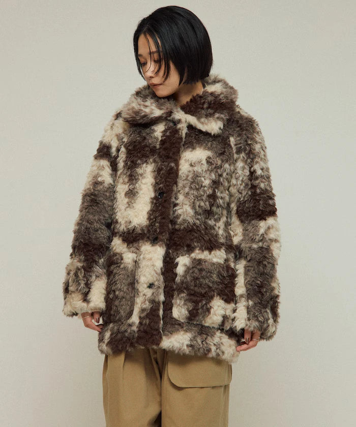 Fake Fur Mid-Length Coat / Fur Coat