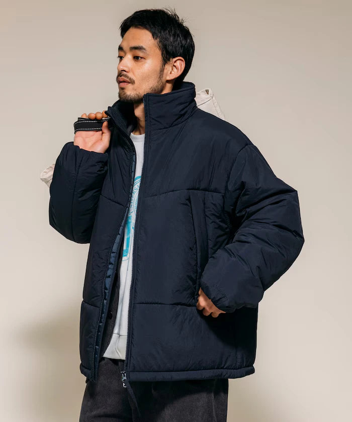 PRIMALOFT PUFF JACKET / Primaloft Stand Collar Puff Jacket / Insulated Blouson