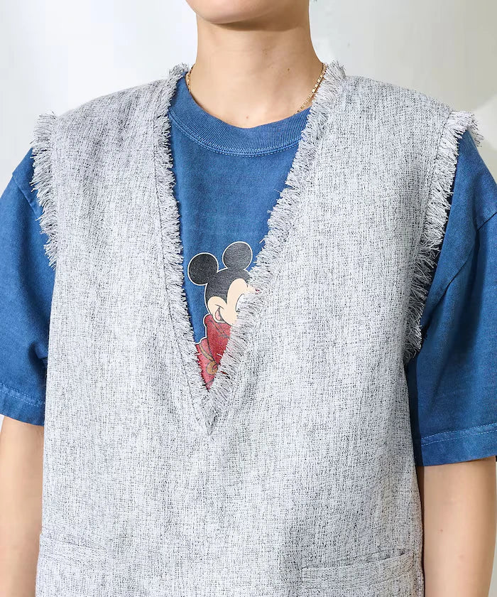 V-Neck Summer Tweed Vest