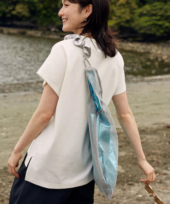 Multiway Frill Shoulder Layered Mesh Bag