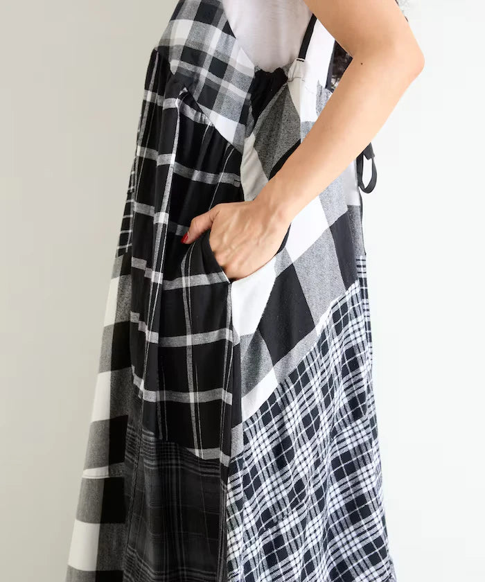 Vintage Remake Check Cami Dress