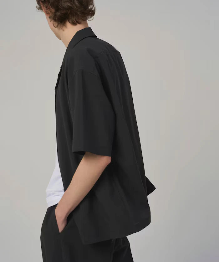 Functional Material Open Collar Short Sleeve Shirt Set 3 Piece Set / Washable / UV Cut / Quick Dry / Cooling Touch