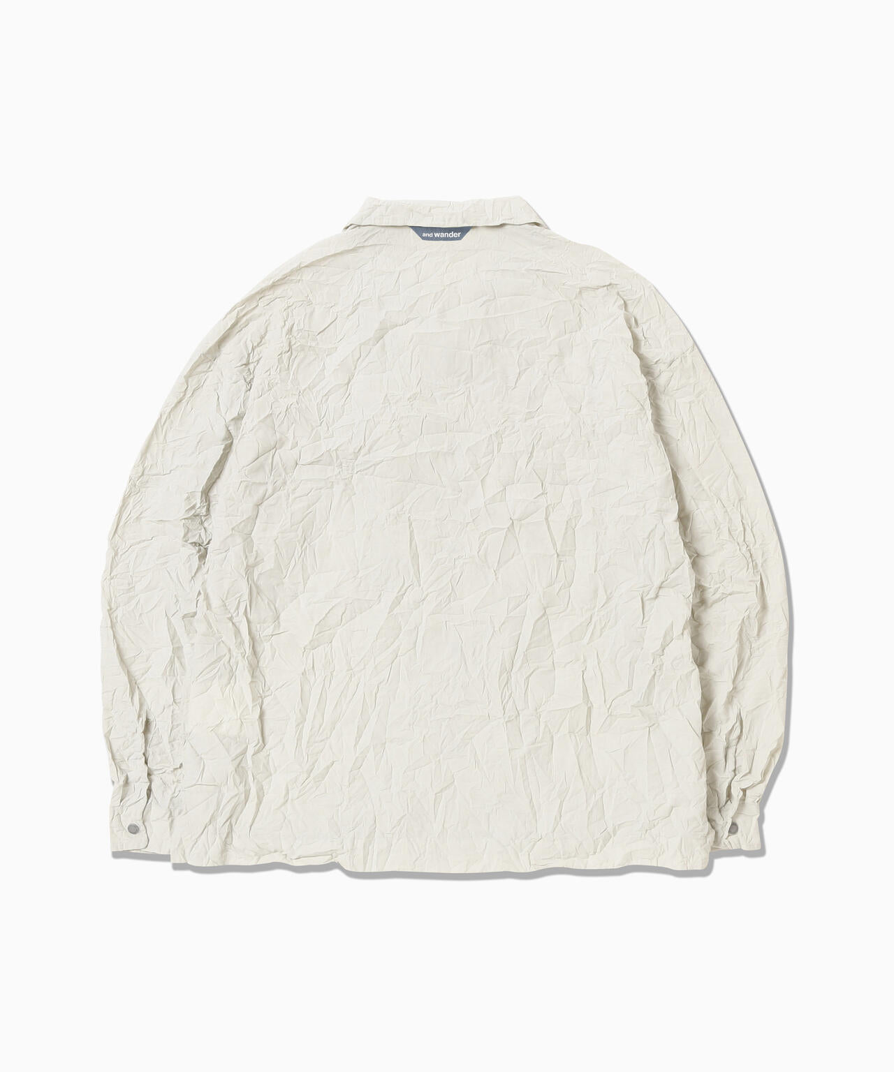 washer pleated open LS shirt (M)