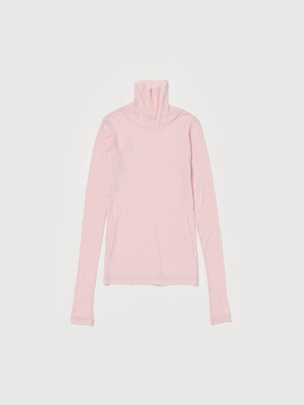 SUPER HIGH GAUGE SHEER RIB TURTLE NECK L/S TEE