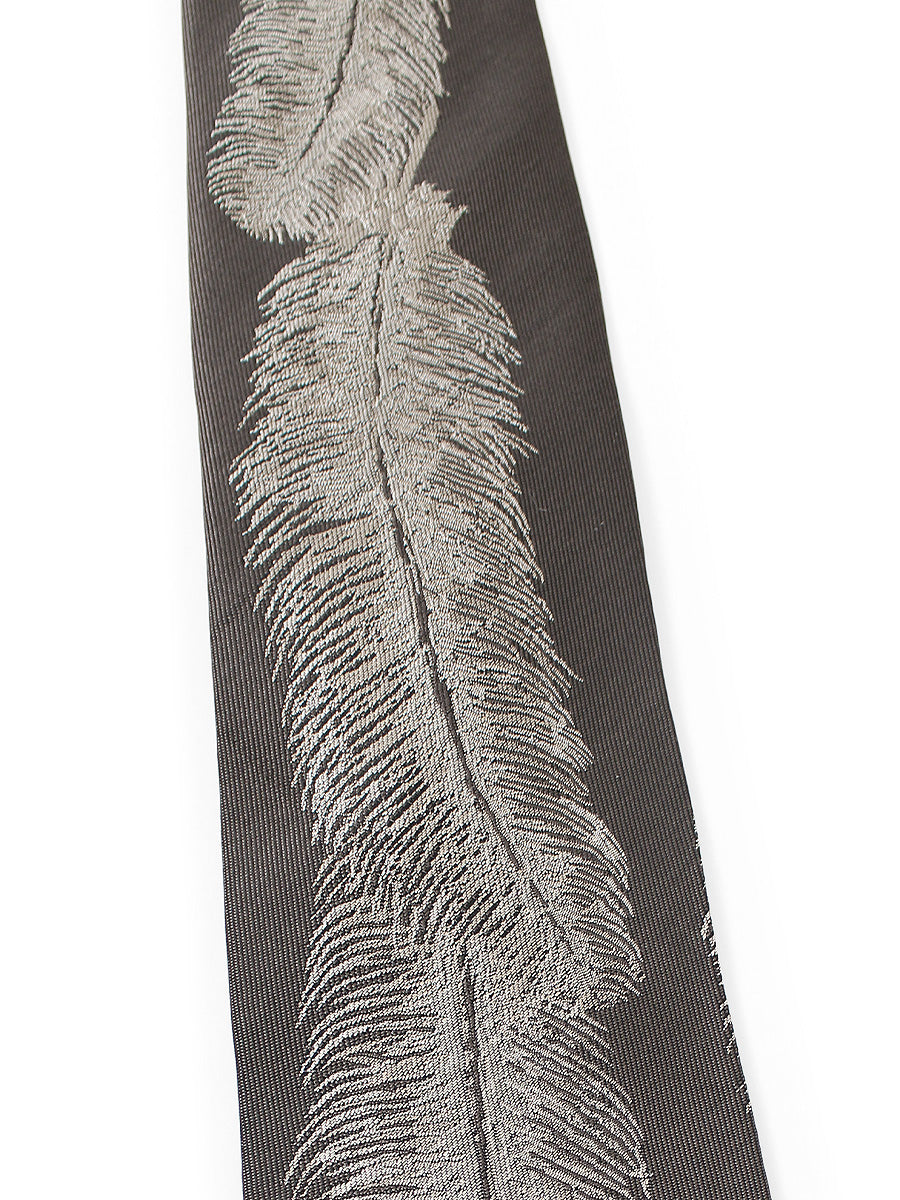Silk Twill Feather ZIP Tie