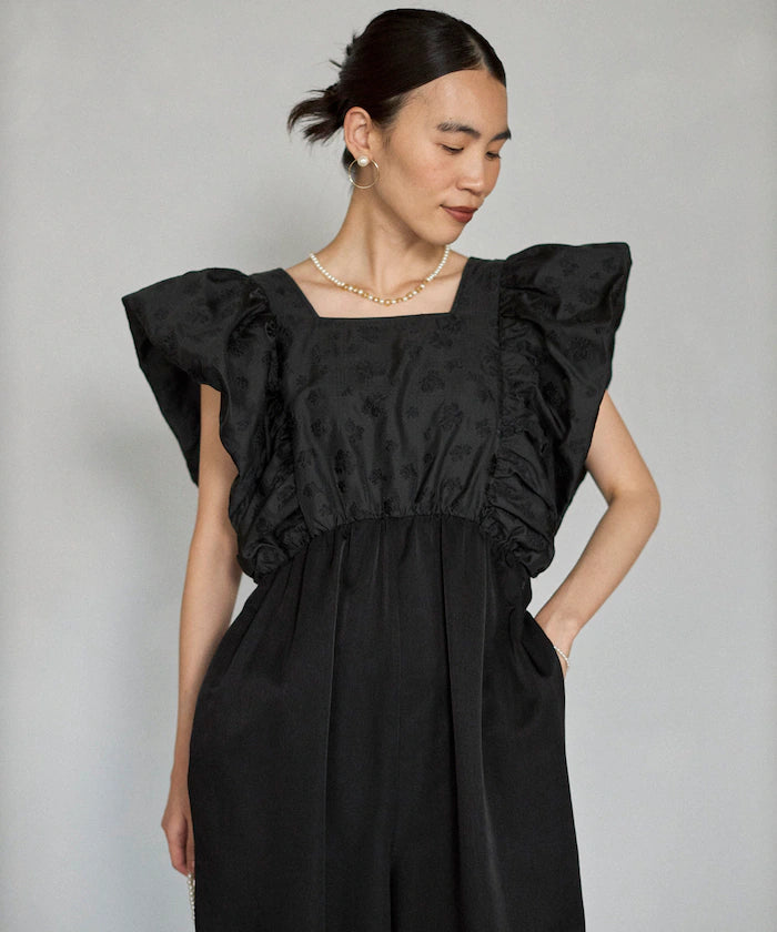 2WAY Flower Sheer Jacquard Docking All-in-One
