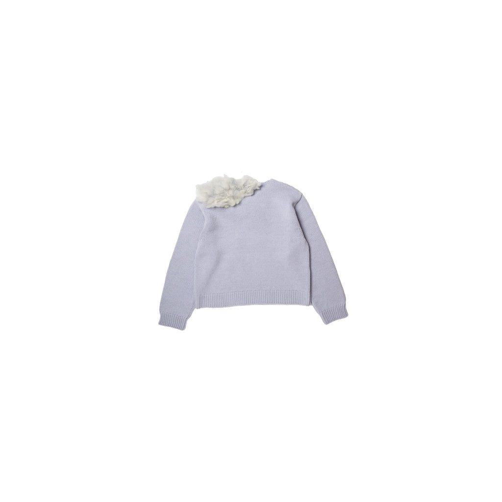 SMOKING FACTORY INTARSIA KNIT PULLOVER：BLUE
