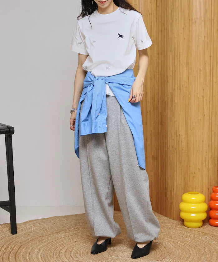 Organic Cotton Allover Embroidery T-Shirt