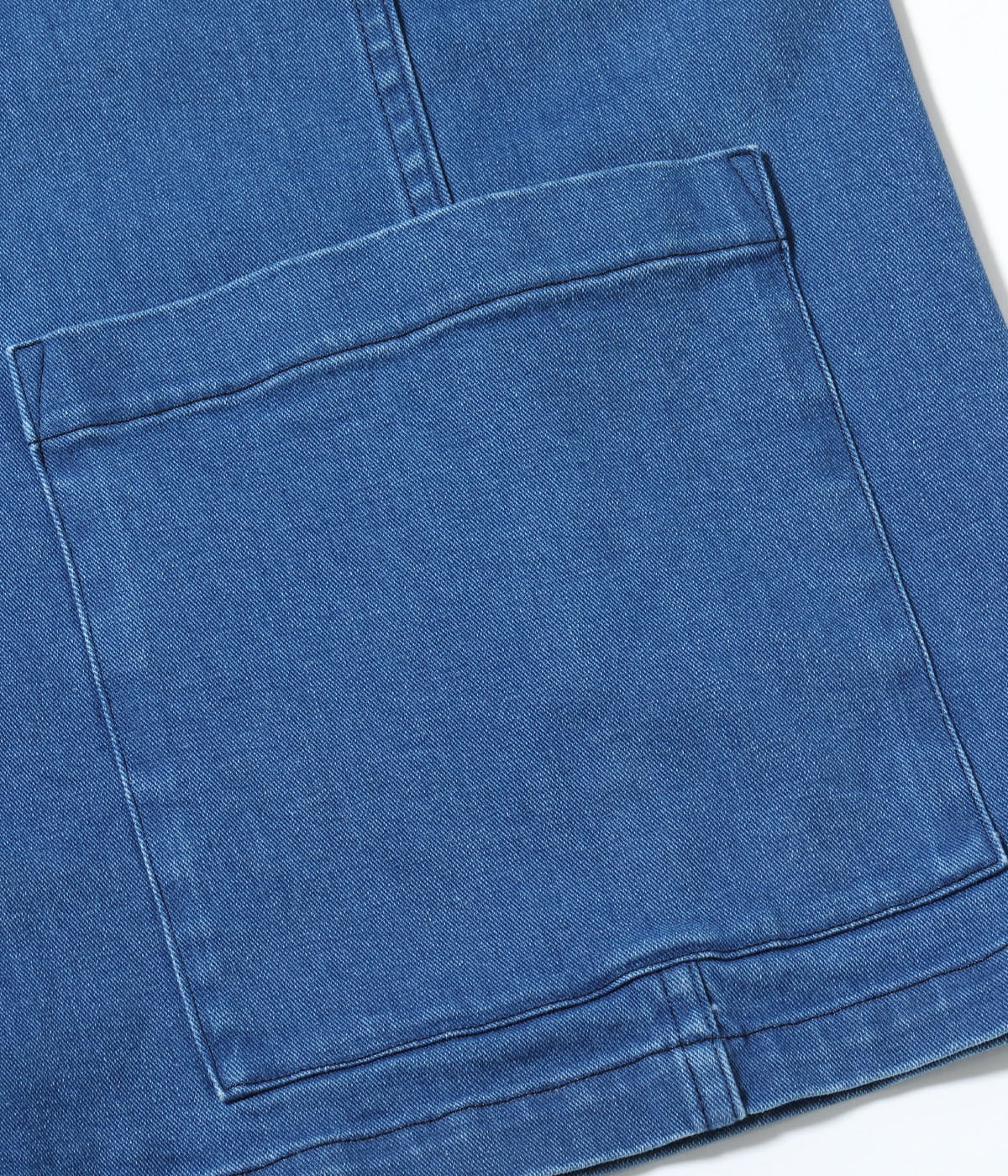 MODUCT CHINO DENIM SCRAB SHIRT with CRACK PRINT AGING MODEL