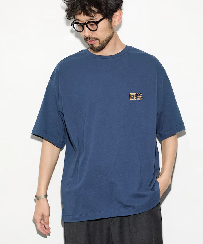 6 Ounce Front Logo Embroidered Crew Neck T-Shirt / One Point Design T-Shirt LEFT CHEST EMBROIDERY PSD