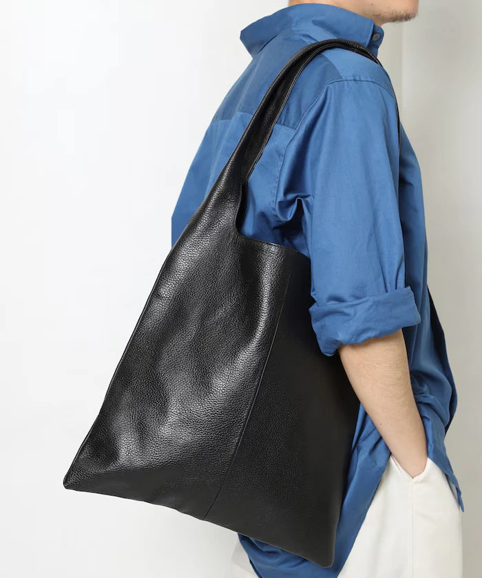 Leather Marche Bag / Leather Marche / Tote Bag / Cowhide / Water-repellent Leather