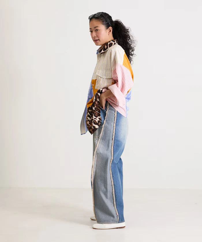 Patchwork Big Shirt