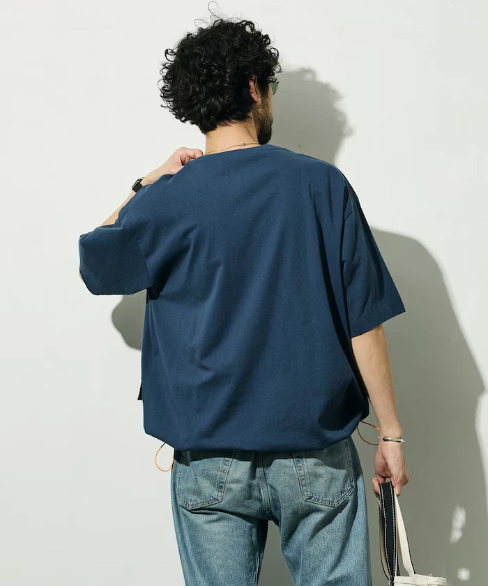 6 Ounce Side Pocket Spindle Short Sleeve T-Shirt / Big Silhouette