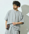 Dry Touch Summer Tweed Short Sleeve Crew Neck