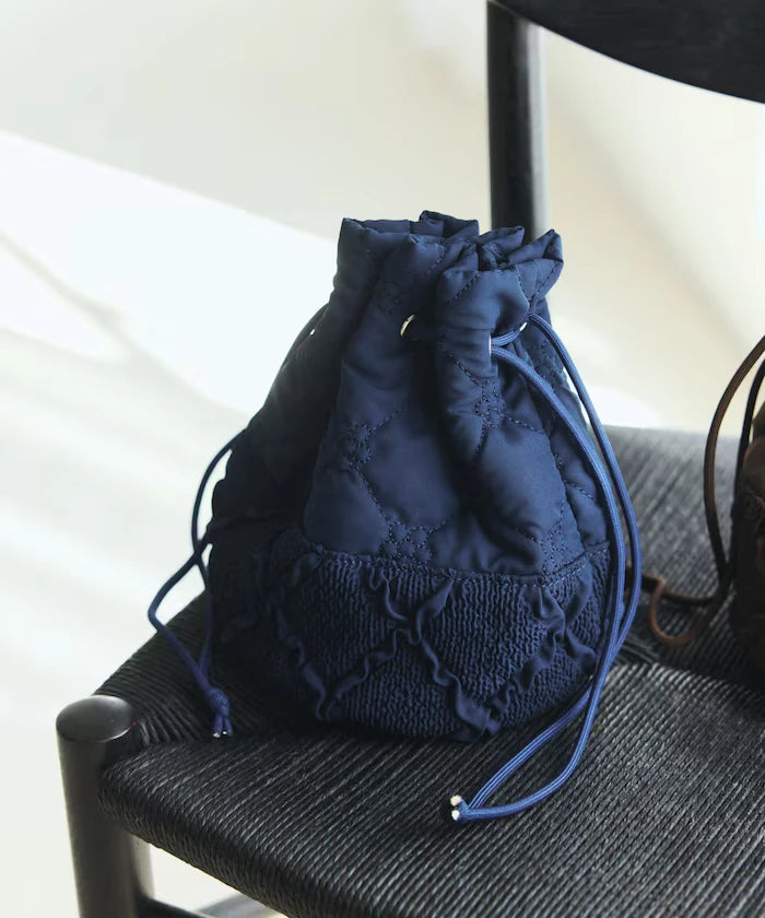 Flower Quilt Patchwork Drawstring Bag