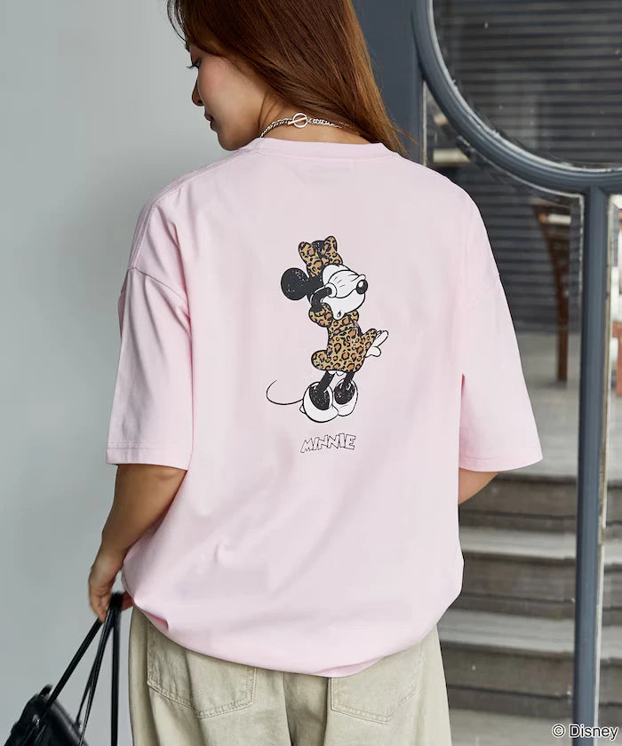 <Functional Material>Mickey Mouse & Minnie Mouse/Face T-Shirt Limited Edition