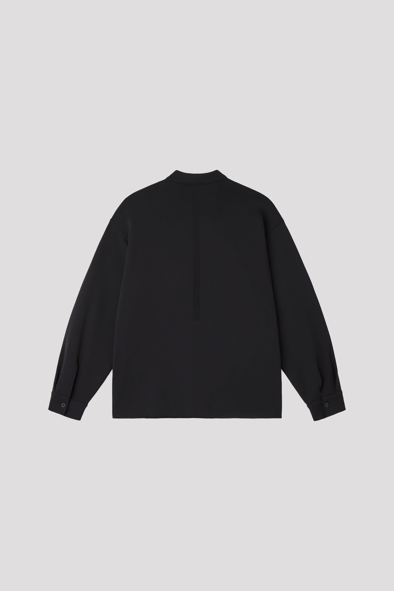 SOFT MILAN WRAP COLLAR LONG SLEEVE TOP