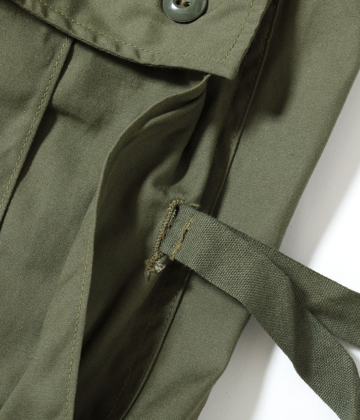 TROUSERS, MEN'S, COTTON WIND RESISTANT POPLIN, OLIVE GREEN, ARMY SHADE 107 SHORT LENGTH