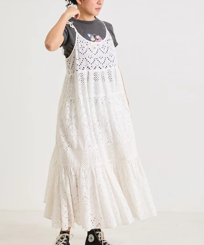 India Shifraretiard Shoulder Ribbon Camisole Dress