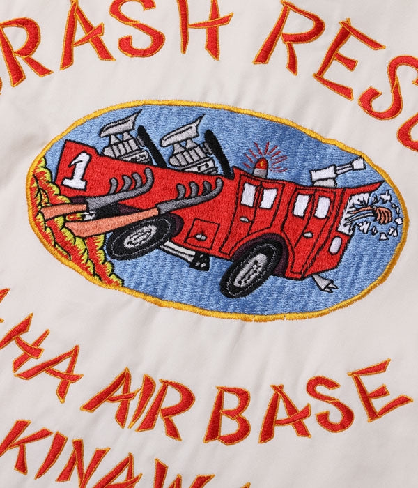 Late 1950s Style Cotton Okinawa Jumper “CRASH RESCUE ? NAHA AIRBASE OKINAWA”