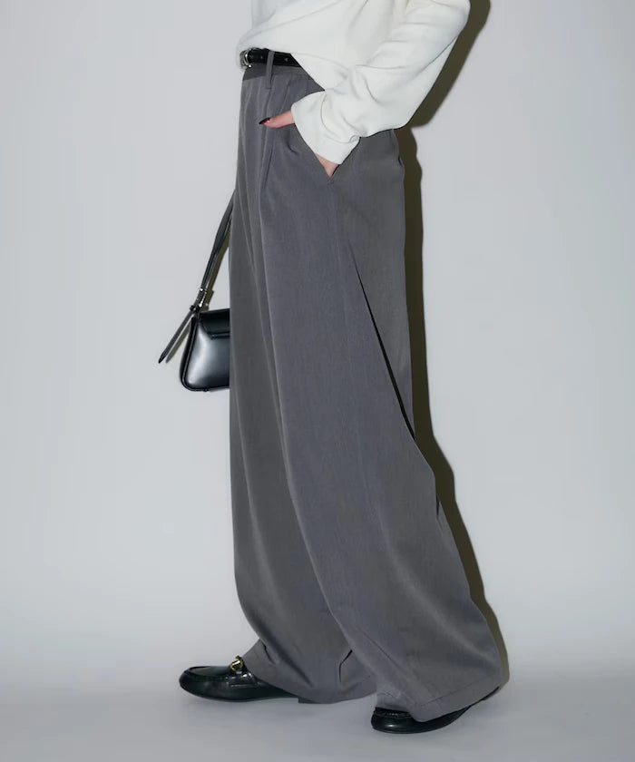 2-pleat slacks pants limited edition