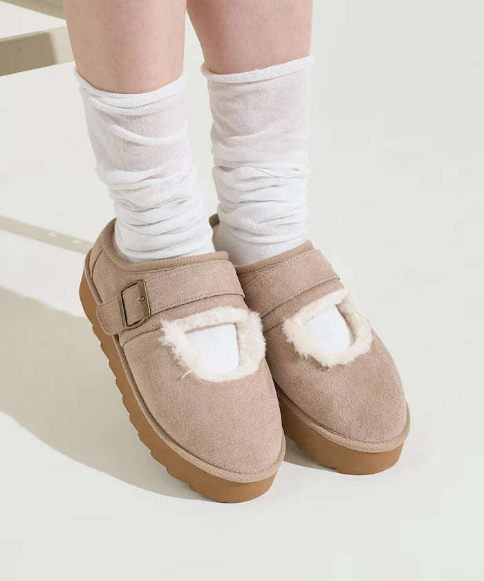 Thick Sole Eco Fur Mary Jane [Limited Edition]