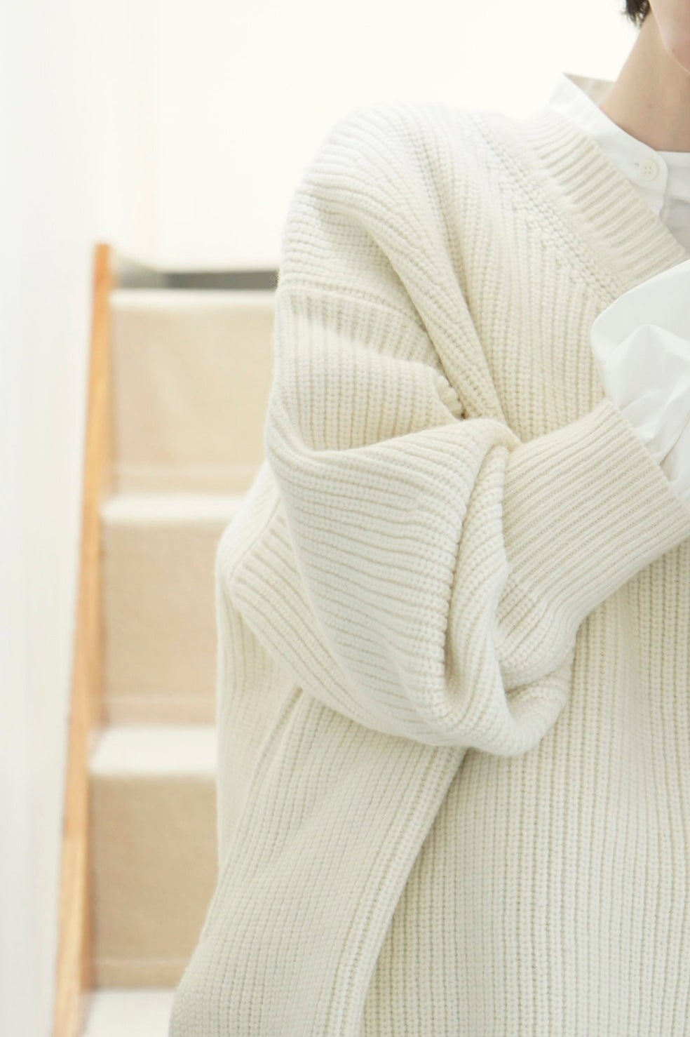 ONE SHOULDER WIDE KNIT TOPS