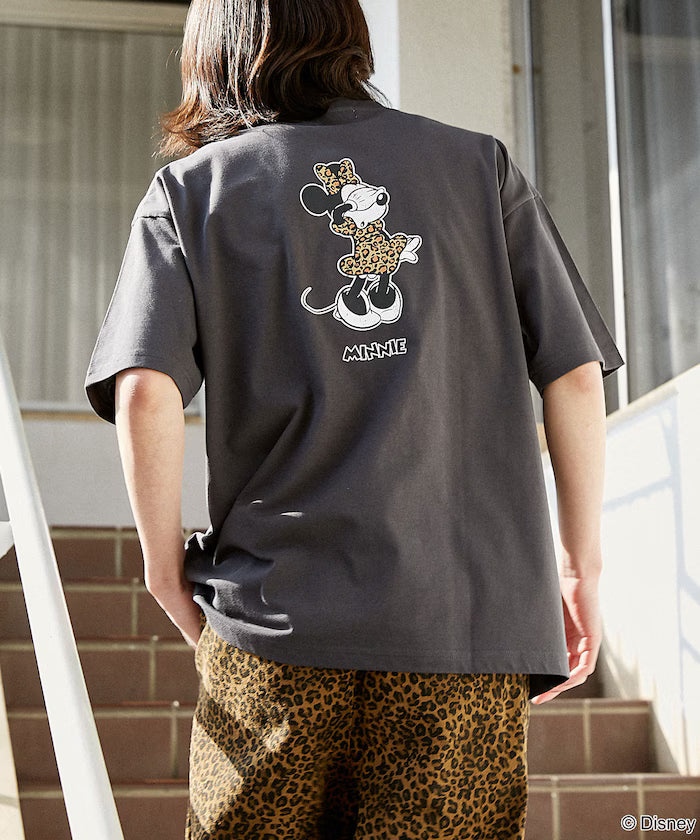 <Functional Material>Mickey Mouse & Minnie Mouse/Face T-Shirt Limited Edition
