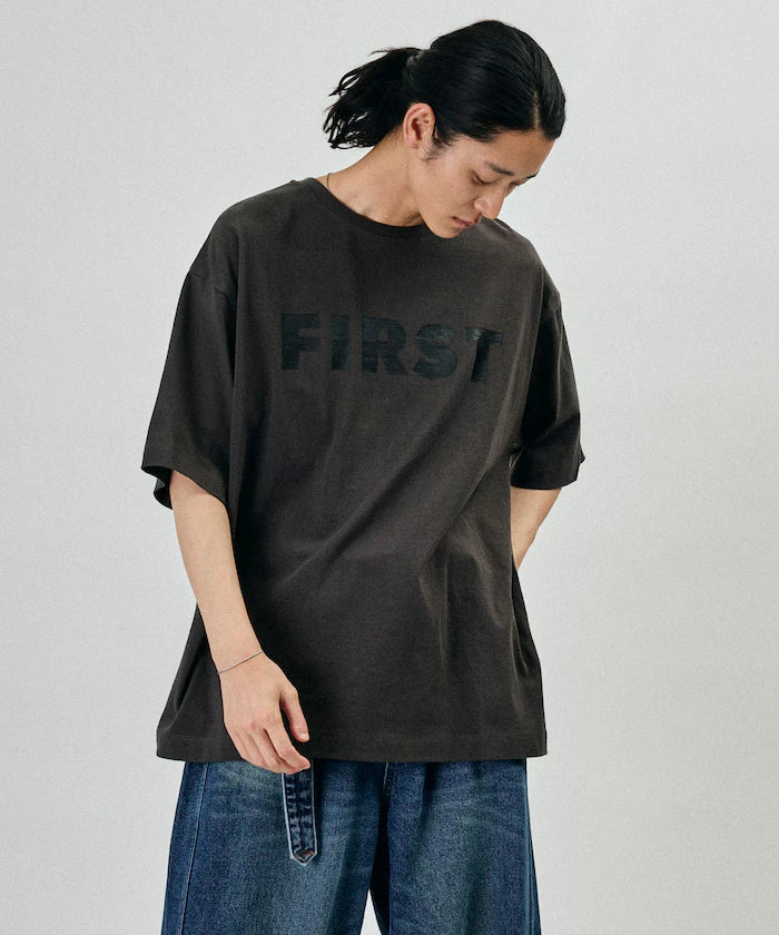 6 Ounce Front Logo Print Crew Neck T-Shirt / Print T-Shirt PR FIRST 【Limited Edition】