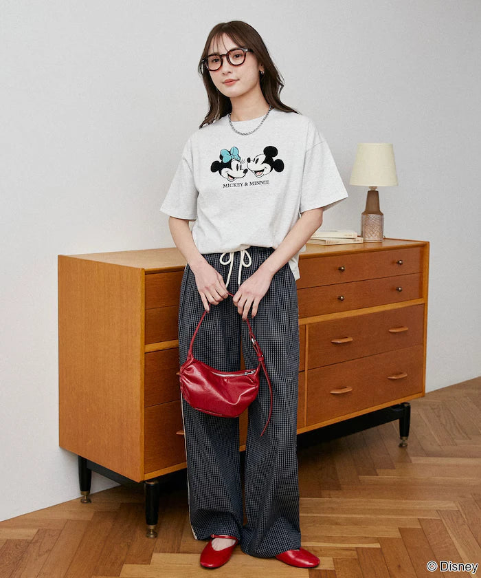 Mickey Mouse & Minnie Mouse/Mickey Mouse & Minnie Mouse/Sagara Embroidery T-Shirt Limited Edition